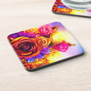 Artsy Flowers Coaster