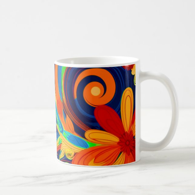 Artsy Flowers Coffee Mug (Right)