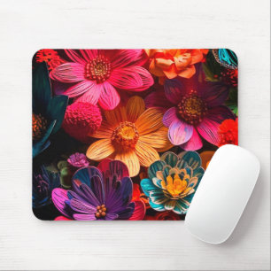 Artsy Flowers Mouse Mat