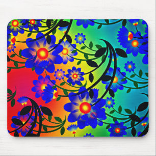 Artsy Flowers Mouse Mat