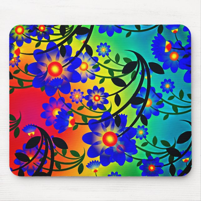 Artsy Flowers Mouse Mat (Front)