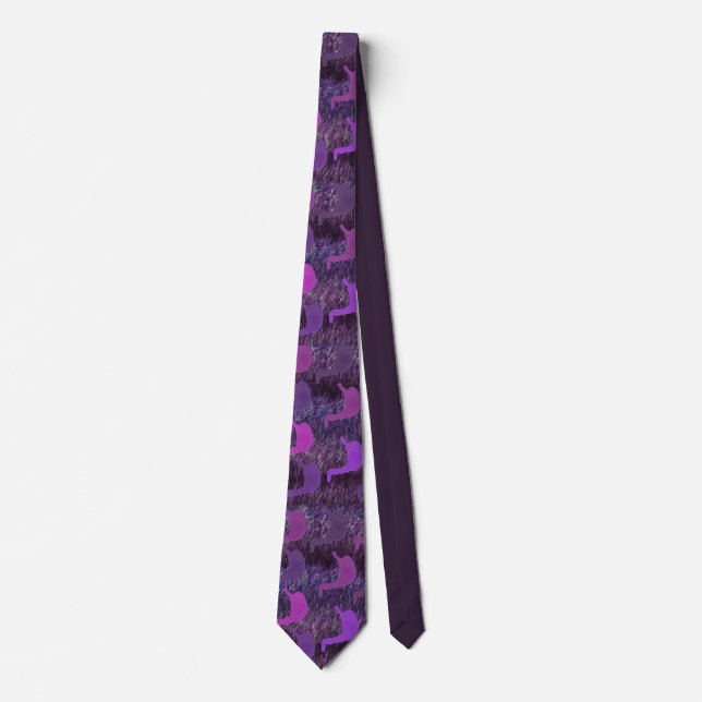 Artsy Gastroenterologist Tie in Purple (Front)
