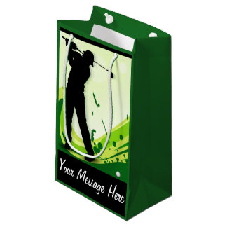 Artsy Golf Player Small Gift Bag