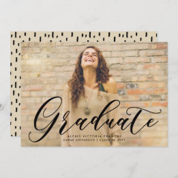 Artsy Graduation Announcement
