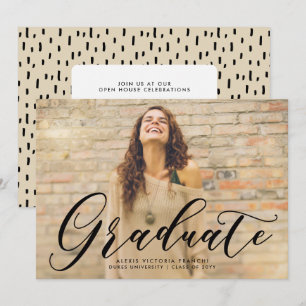 Artsy Graduation Announcement