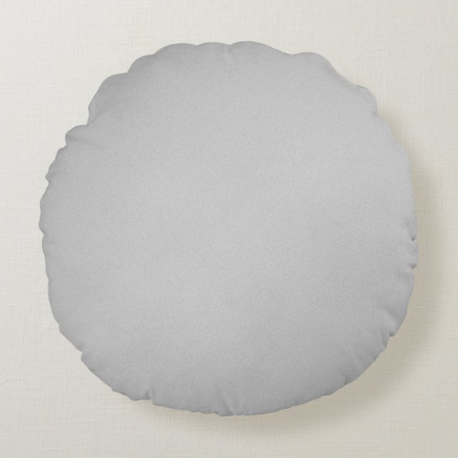 Artsy Grey Grainy Texture Round Cushion (Front)