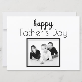 Artsy Happy Father's Day Photo Card