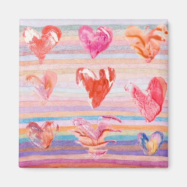 Artsy Hearts Magnet (Front)