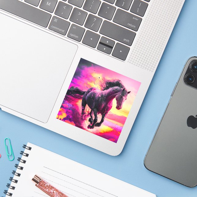 Artsy Horse (Laptop w/ iPhone)