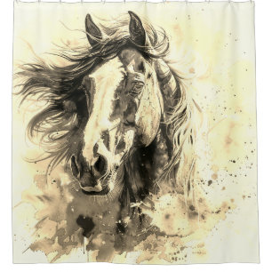 Artsy Horse Shower Curtain
