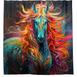 Artsy Horse Shower Curtain