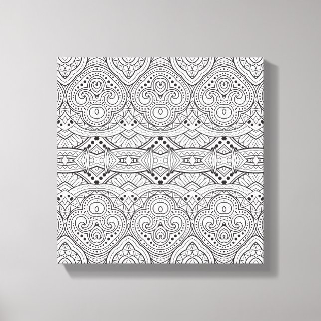 Artsy Inspired Design 6 Canvas Print (Front)