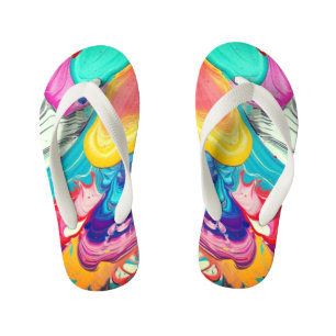 Artsy Kid's Flip Flops