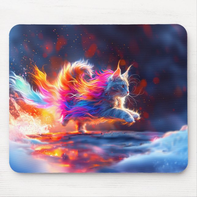 Artsy Kitten Mouse Mat (Front)