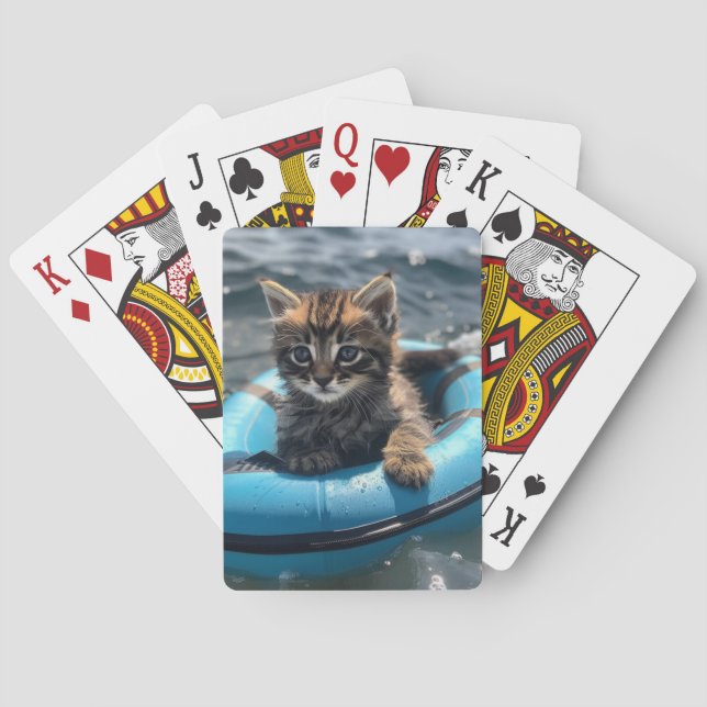 Artsy Kitten Playing Cards (Back)
