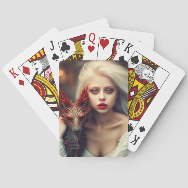 Artsy Lady Playing Cards (Back)