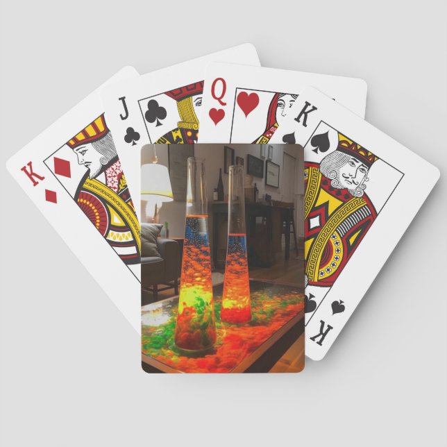 Artsy Lava Lamps Playing Cards (Back)