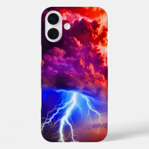 Artsy Lightening Storm iPhone 16 Plus Case