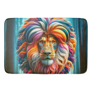 Artsy Lion Bath Mat