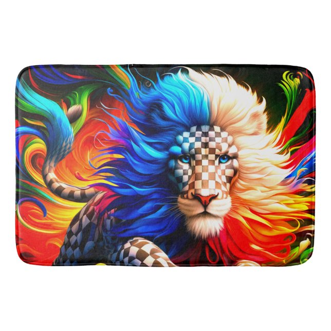 Artsy Lion Bath Mat (Front)