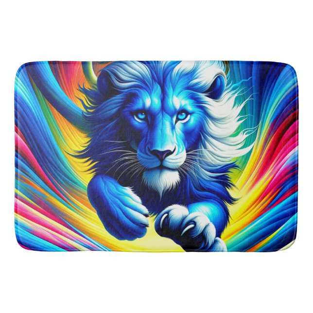Artsy Lion Bath Mat (Front)