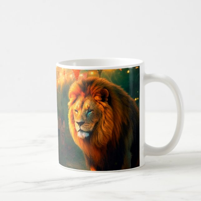 Artsy Lion Coffee Mug (Right)