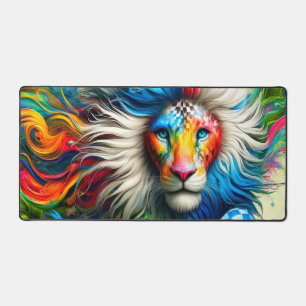 Artsy Lion Desk Mat