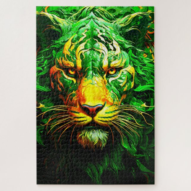 Artsy Lion Jigsaw Puzzle (Vertical)