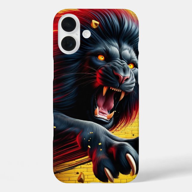 Artsy Lion Phone Case (Back)