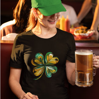 Artsy Lucky Shamrock  T-Shirt