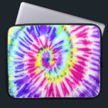 Artsy Neon Rainbow Tie Dye Watercolor Pattern Laptop Sleeve<br><div class="desc">This custom safety mask is perfect for many professionals including; nursing home workers, business workers, essential employees, and regular civilians who are in need of an extra layer of protection. The design features a hand-painted rainbow neon yellow, pink, purple, aqua blue, and green tie-dye swirl pattern. It's hipster, trendy, cool,...</div>