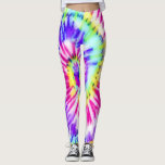 Artsy Neon Rainbow Tie Dye Watercolor Pattern Leggings<br><div class="desc">This custom safety mask is perfect for many professionals including; nursing home workers, business workers, essential employees, and regular civilians who are in need of an extra layer of protection. The design features a hand-painted rainbow neon yellow, pink, purple, aqua blue, and green tie-dye swirl pattern. It's hipster, trendy, cool,...</div>