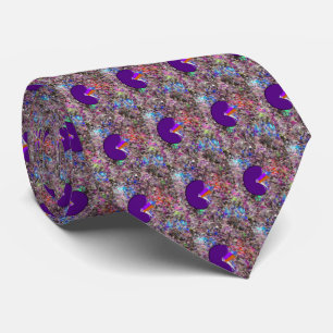 Artsy Nephrologist Kidney Design Purple Tie
