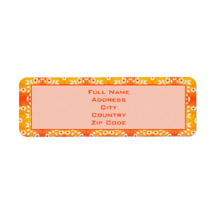 Artsy orange with yellow