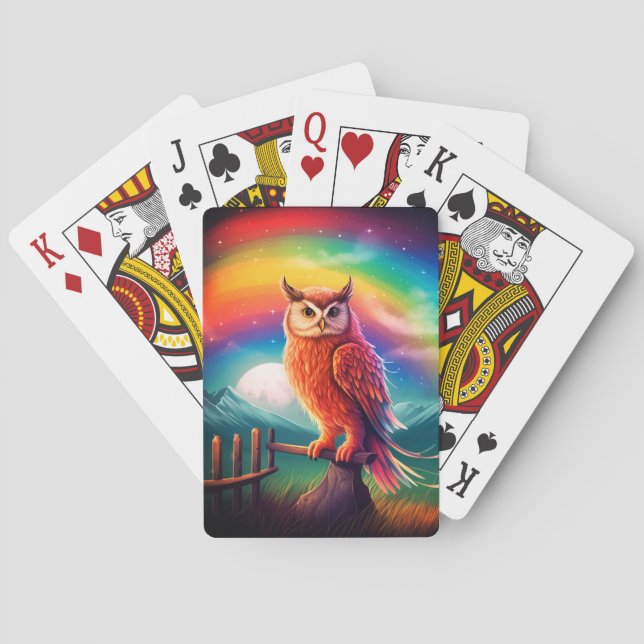 Artsy Owl Playing Cards (Back)