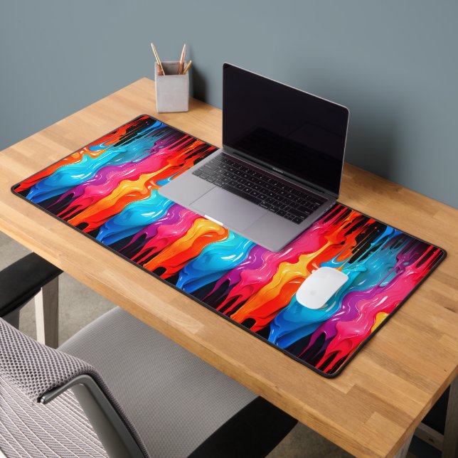 Artsy Paint Design Desk Mat (Office 2)