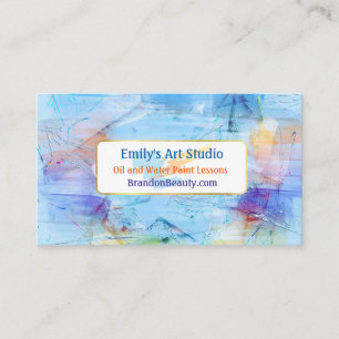 Artsy Paint Pallette Business Card