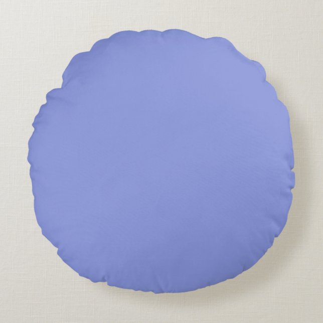 Artsy Periwinkle Round Cushion (Front)