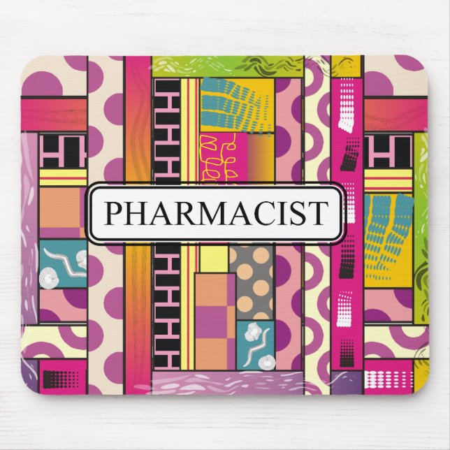 Artsy Pharmacist Gifts Mouse Mat (Front)