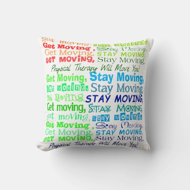 Artsy Physical Therapy Pillow (Front)