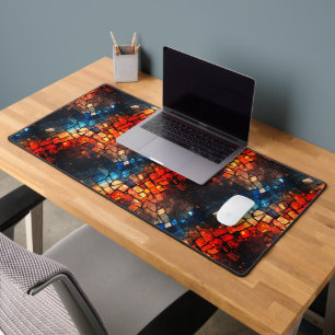 Artsy Pile of Bricks Desk Mat