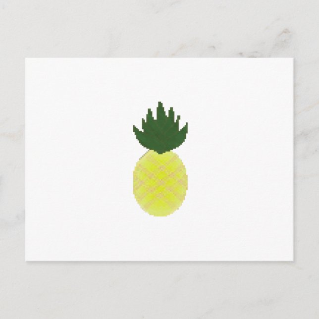 Artsy Pineapple Holiday Postcard (Front)