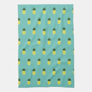 Artsy Pineapple Pattern Tea Towel