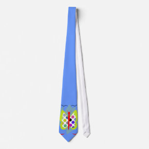 Artsy Polka Dot Butterfly Neck Tie