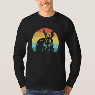 Artsy Rabbit Design Rabbit Retro Vintage Sunset T-Shirt
