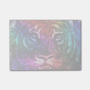 Artsy Rainbow Tiger Post-it Notes