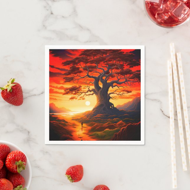 Artsy Scene Napkin (Insitu)