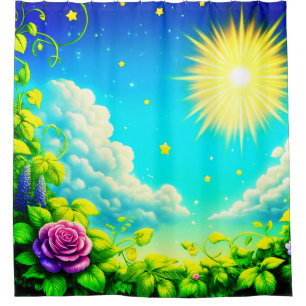 Artsy Scenery Shower Curtain