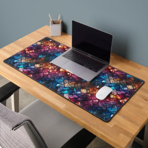 Artsy Shape Pattern Desk Mat