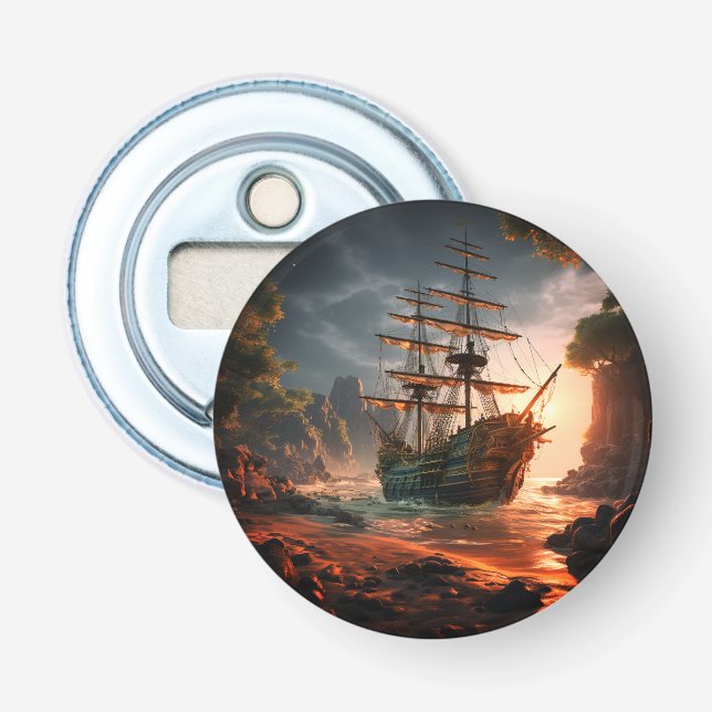 Artsy Ship Bottle Opener (Front)